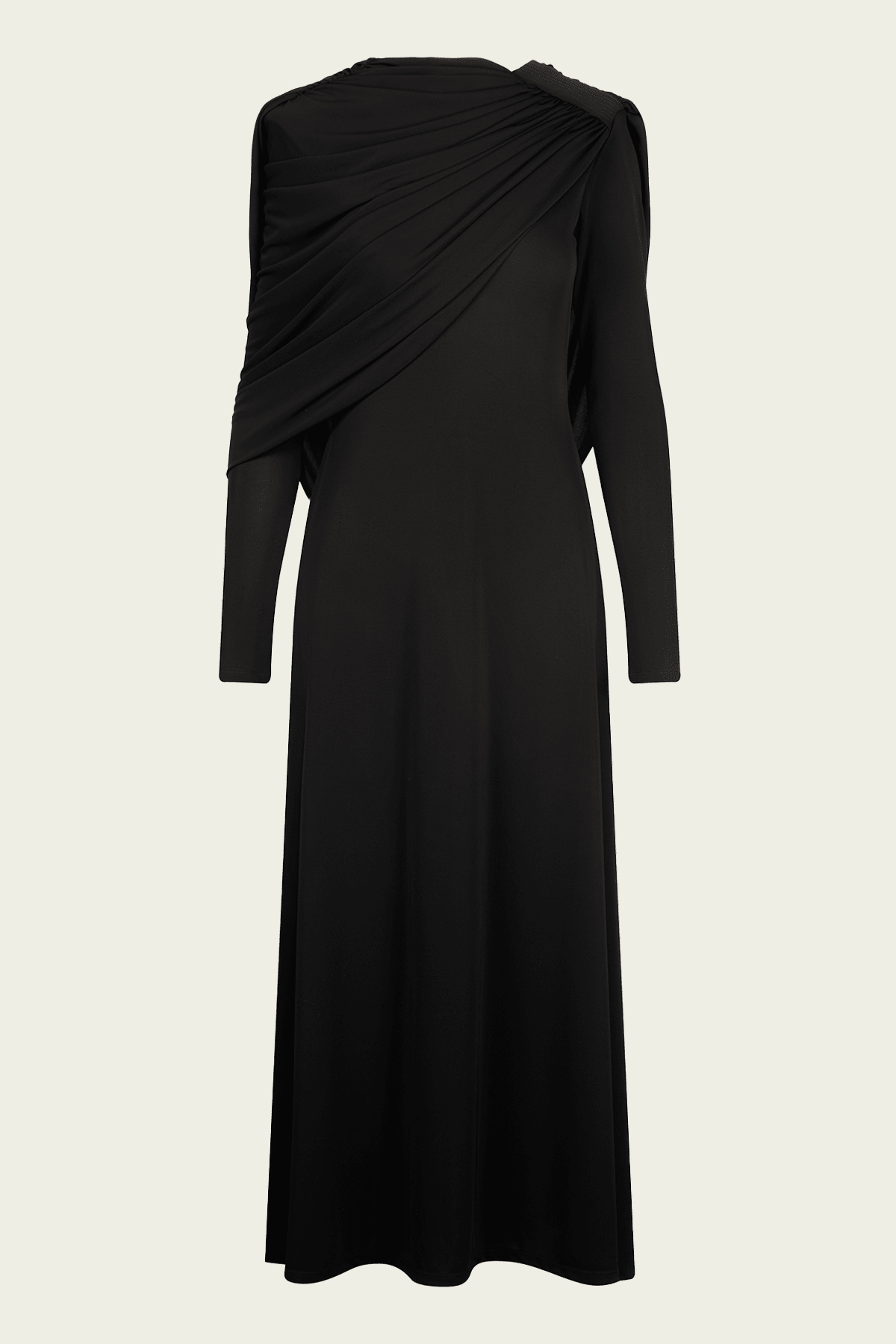 Social Ritual Ankle Dress in Black - shop-olivia.com