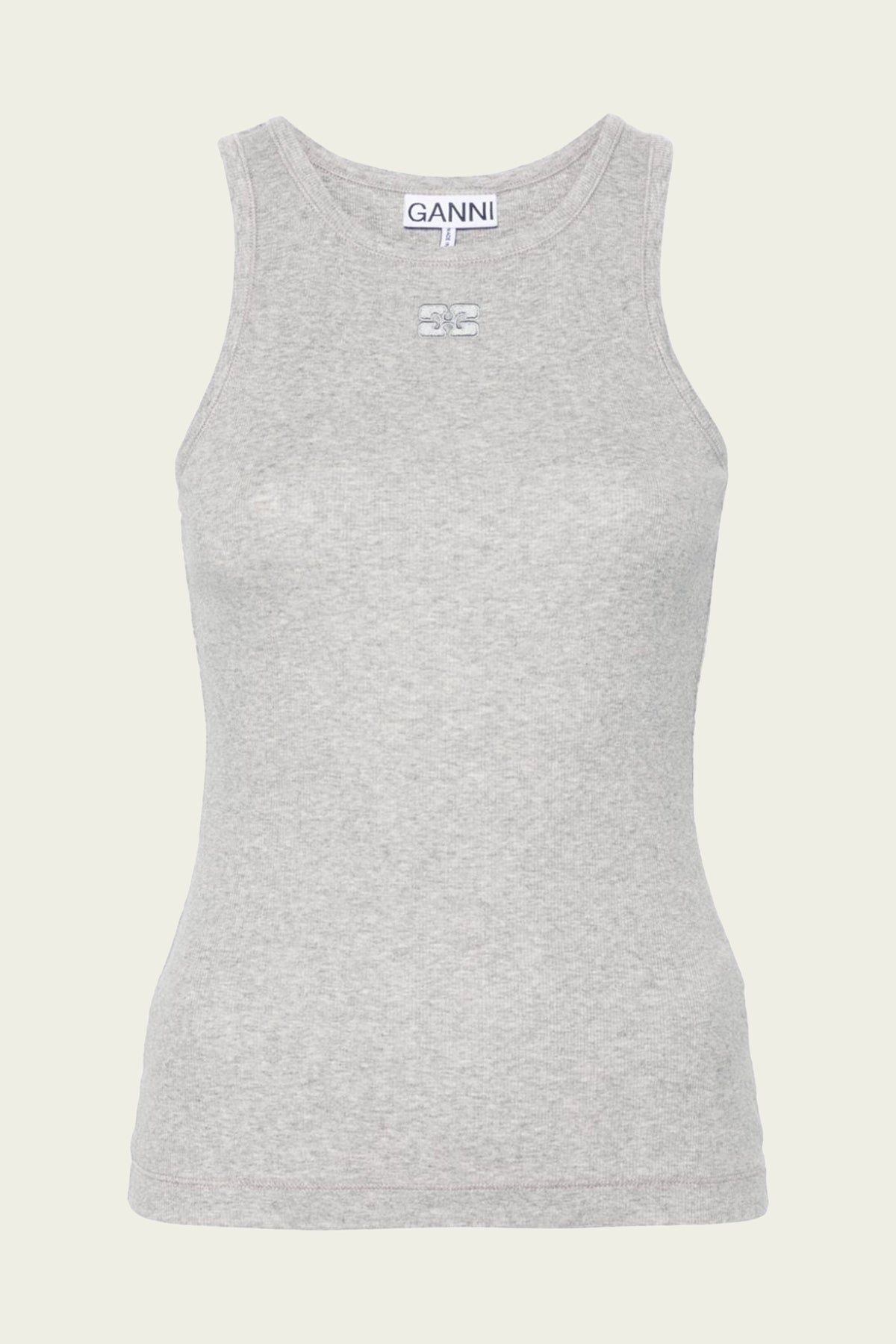 Soft Cotton Rib Tank Top in Paloma Melange - shop - olivia.com