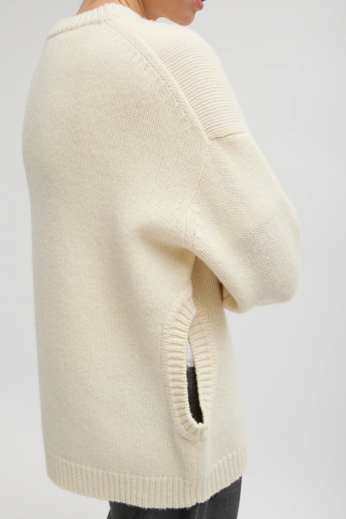 Soft Lambswool Sweater in Ivory - shop - olivia.com