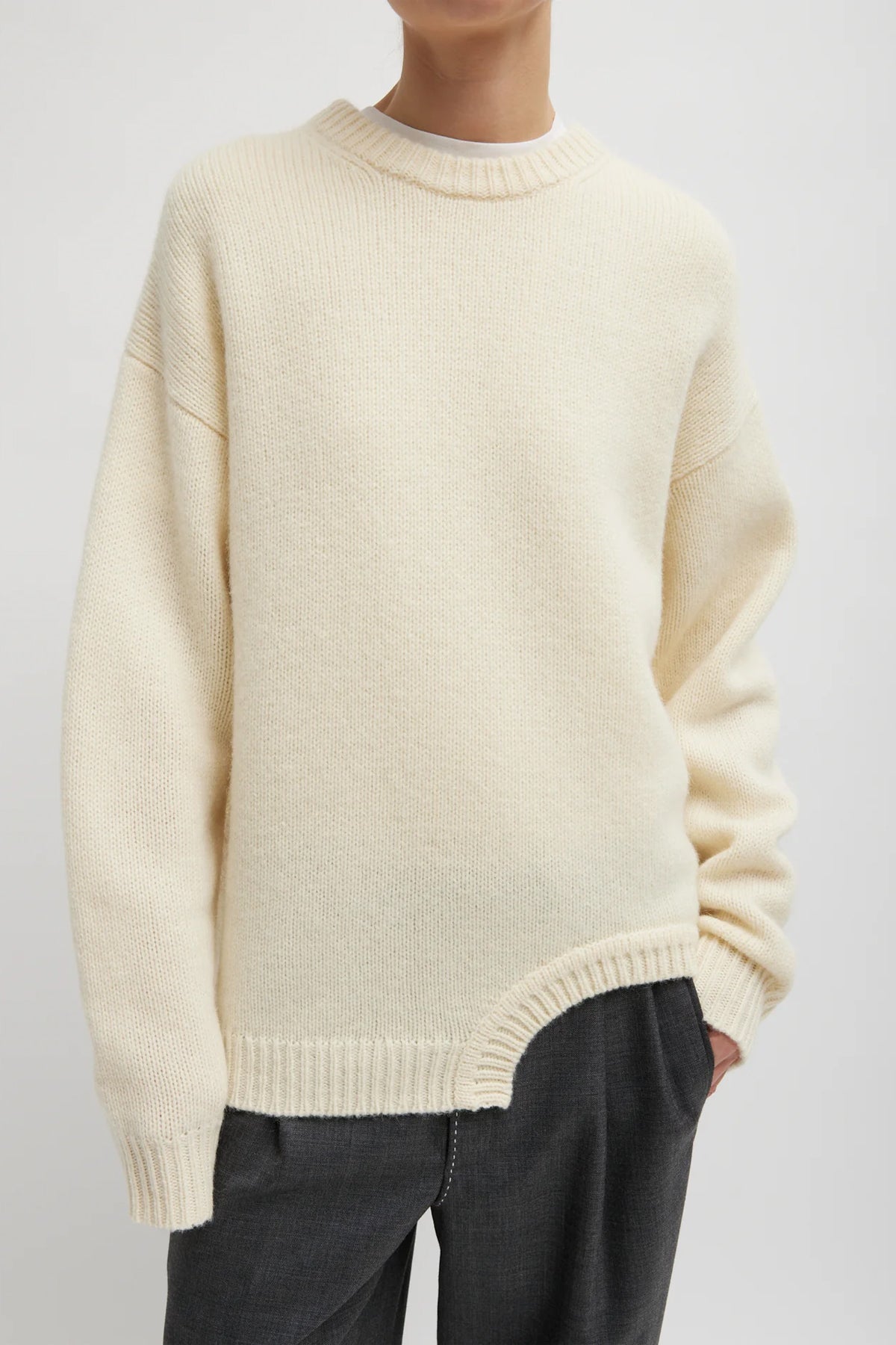 Soft Lambswool Sweater in Ivory - shop - olivia.com