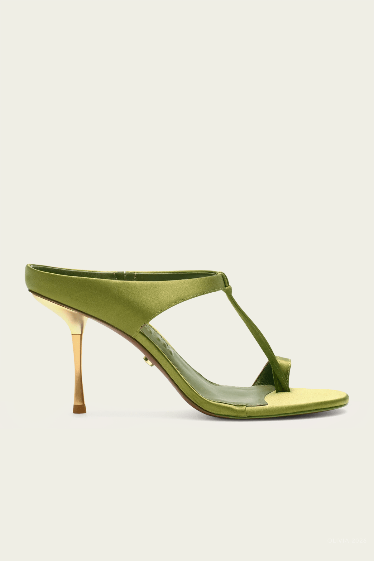 Sophie Sandal in Dark Chive - shop-olivia.com