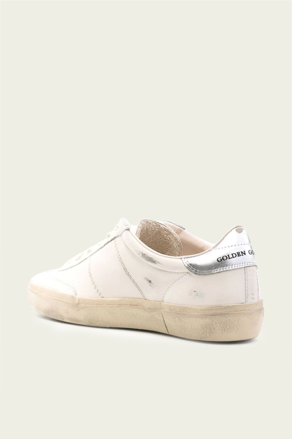 Soul-Star White Silver Leather Sneaker - shop-olivia.com