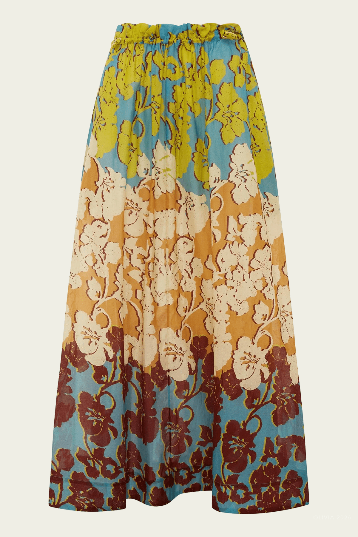 Splice Midi Skirt in Multicolor - shop - olivia.com