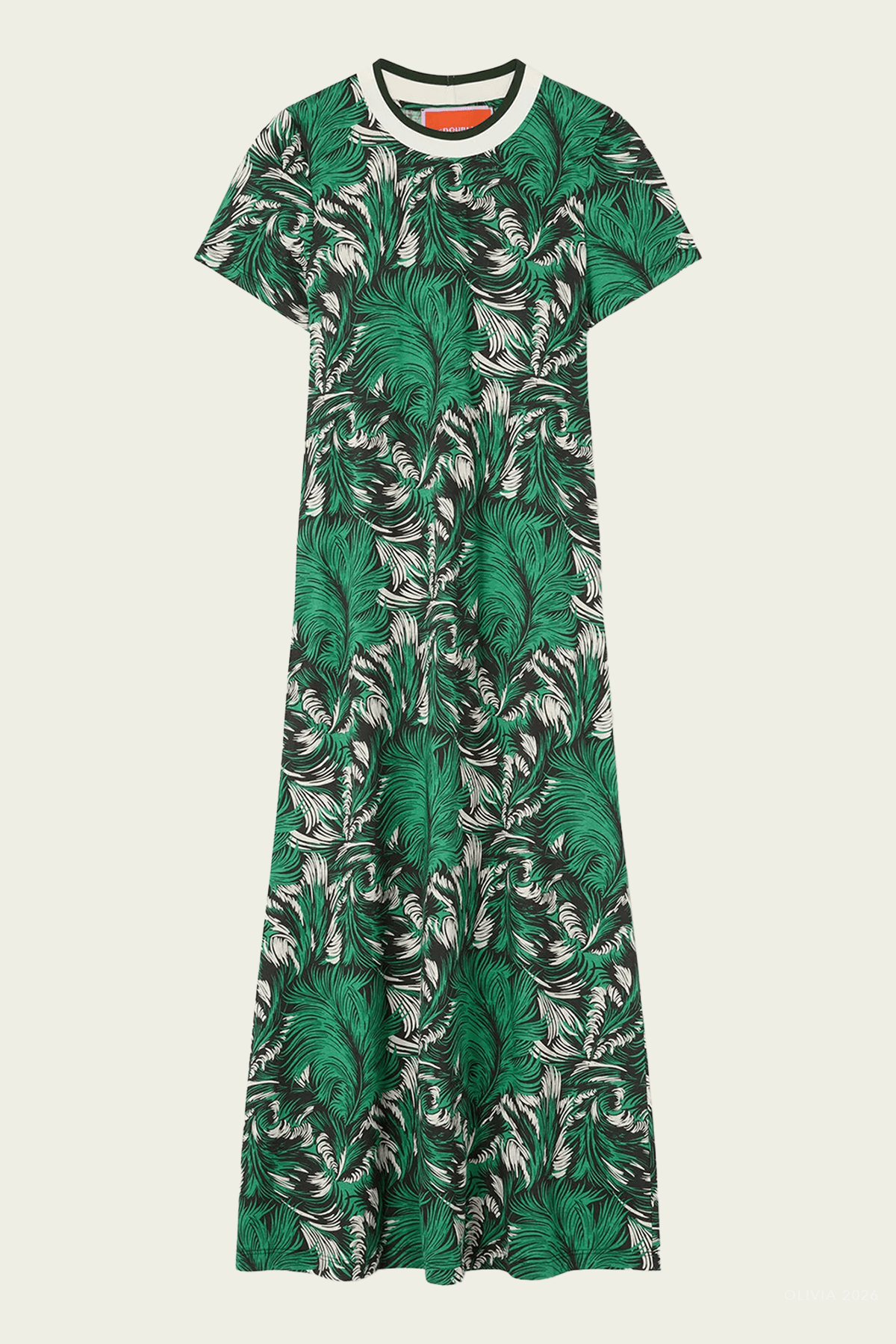 Sporty Swing Dress in Quill Green - shop-olivia.com