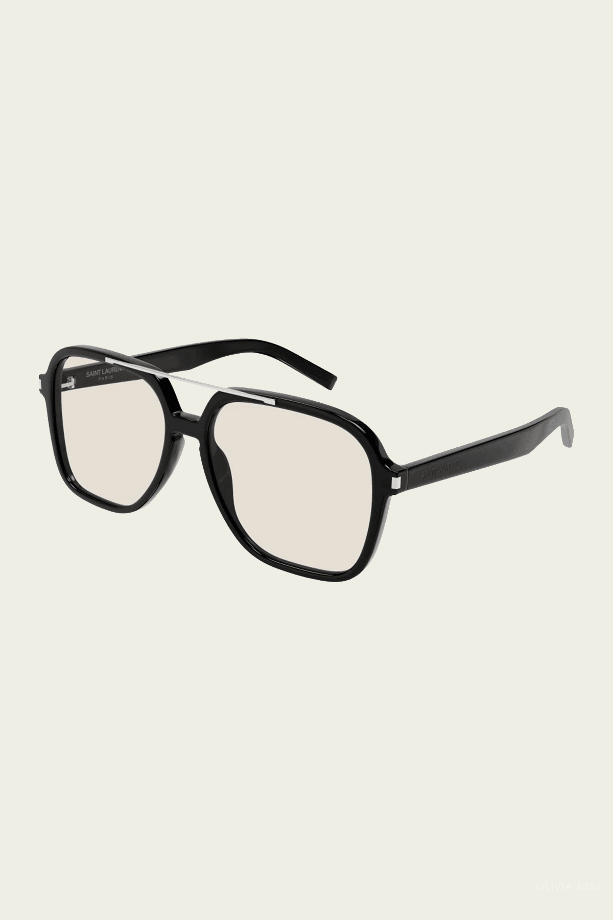 Square Aviator Sunglasses in Black - shop-olivia.com