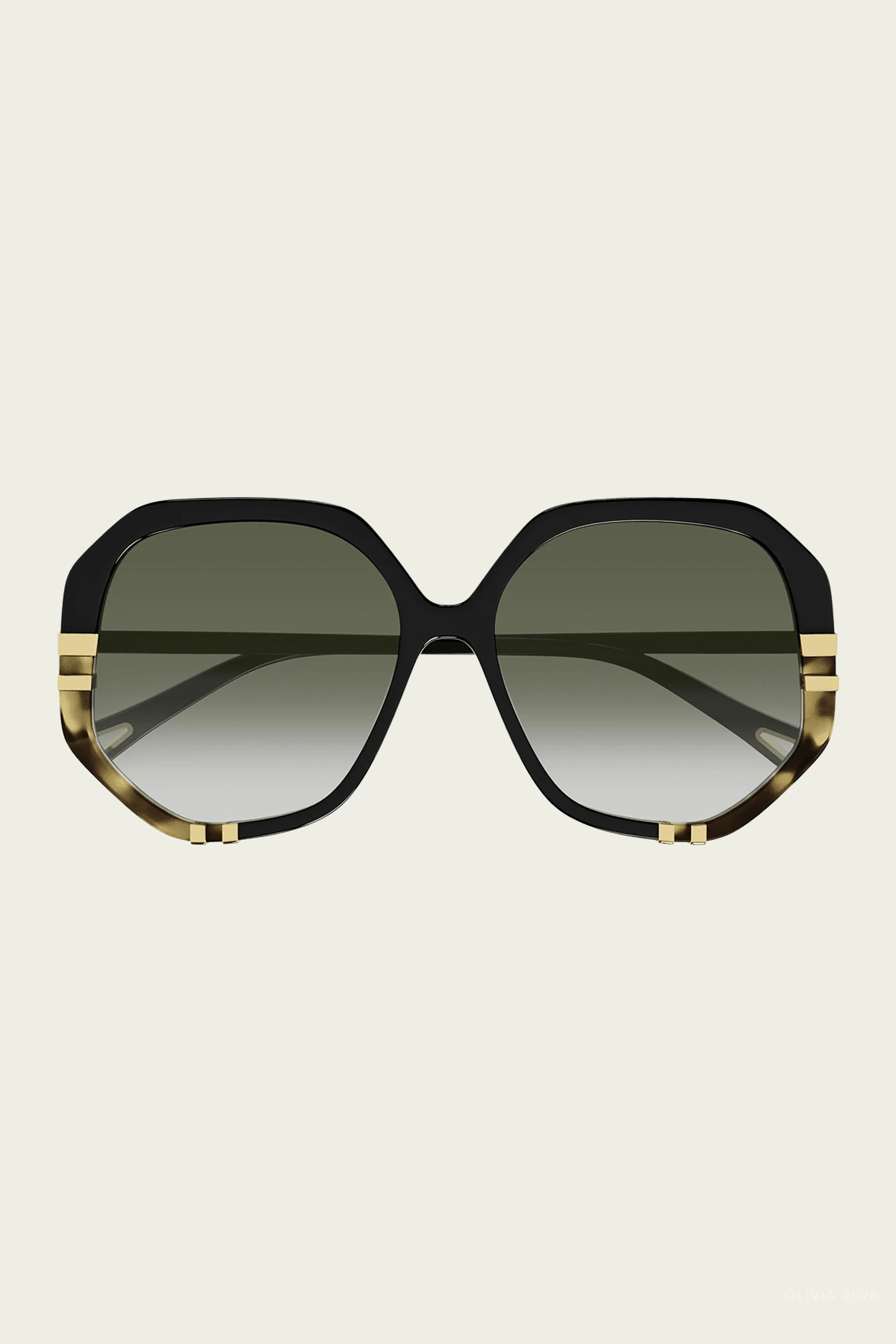 Square Oversized Sunglasses in Black - shop-olivia.com