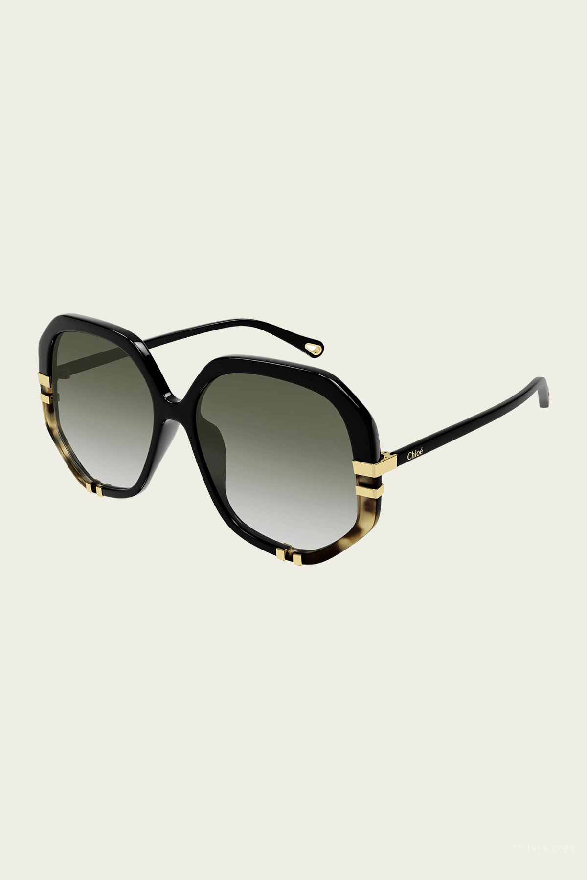 Square Oversized Sunglasses in Black - shop-olivia.com