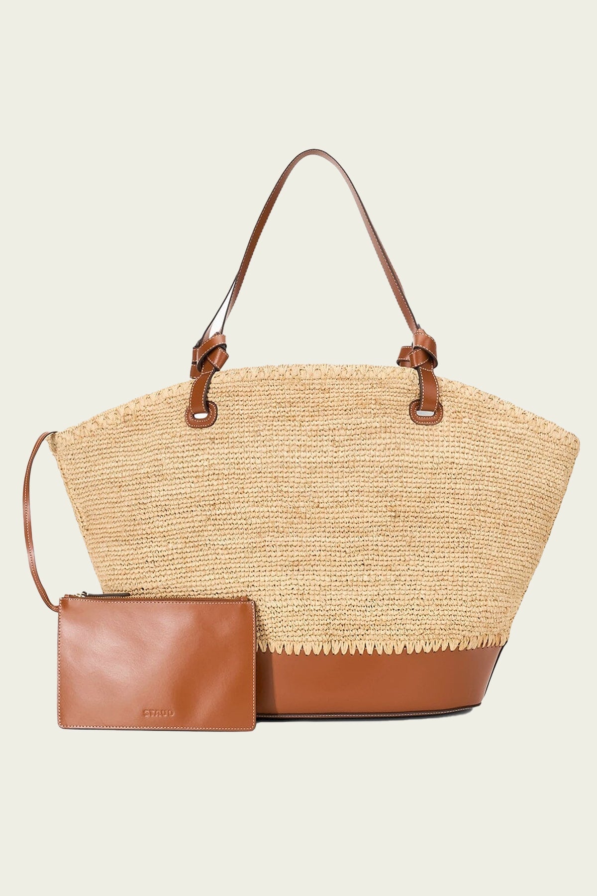 Squillo Raffia Tote in Natural Tan - shop - olivia.com