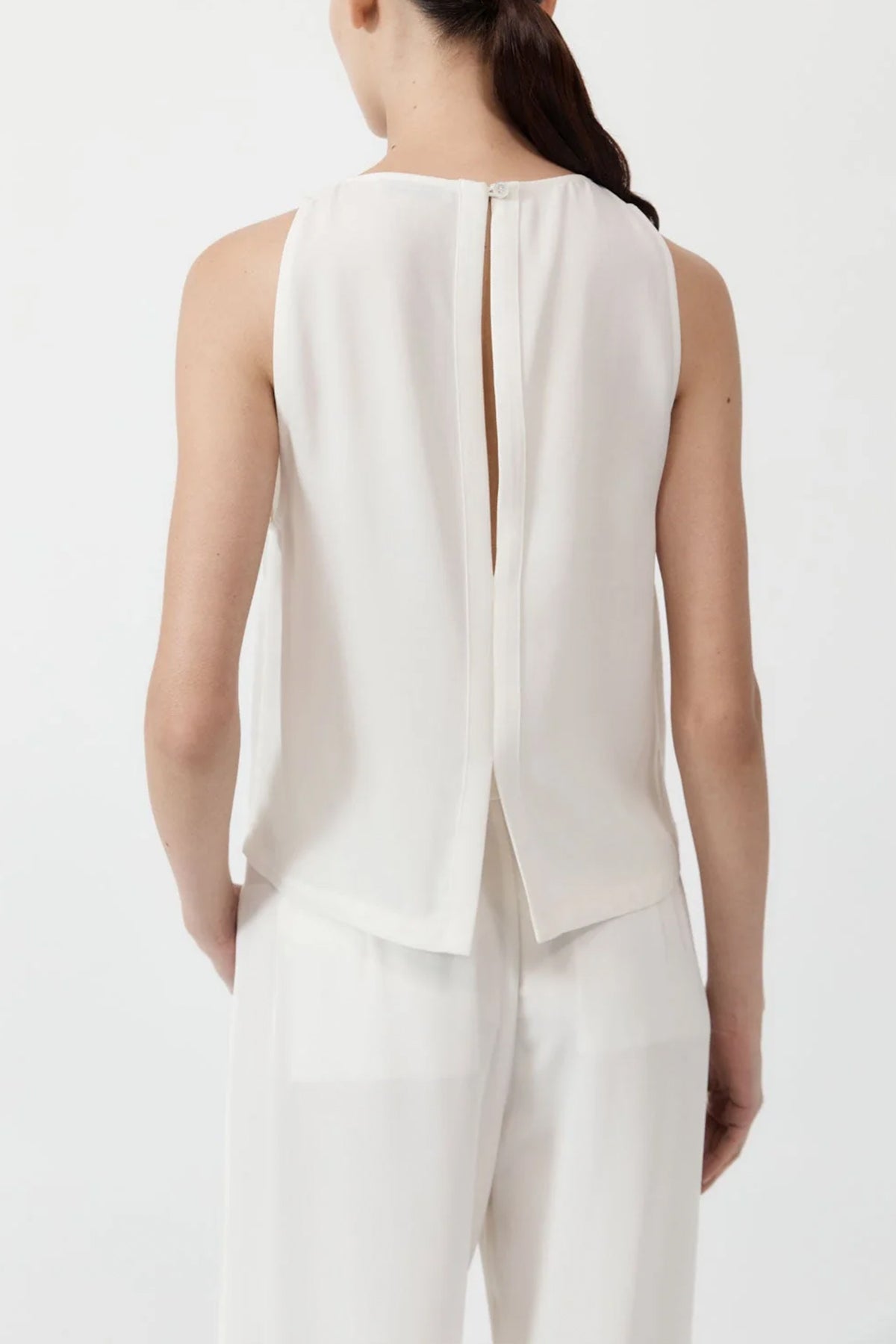 Viscose Shell Top in Off-White
