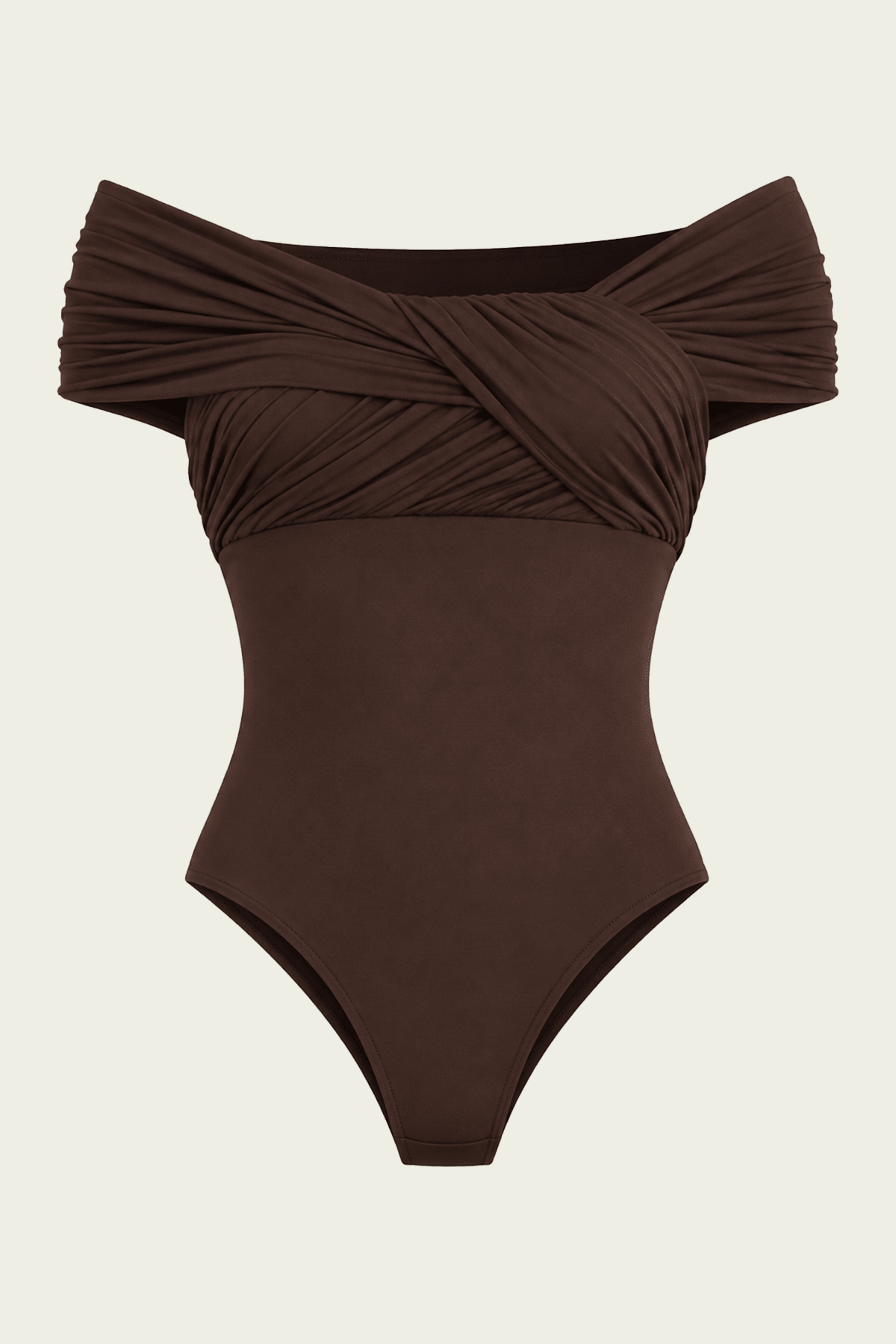 Stam Bodysuit in Chocolate - shop-olivia.com