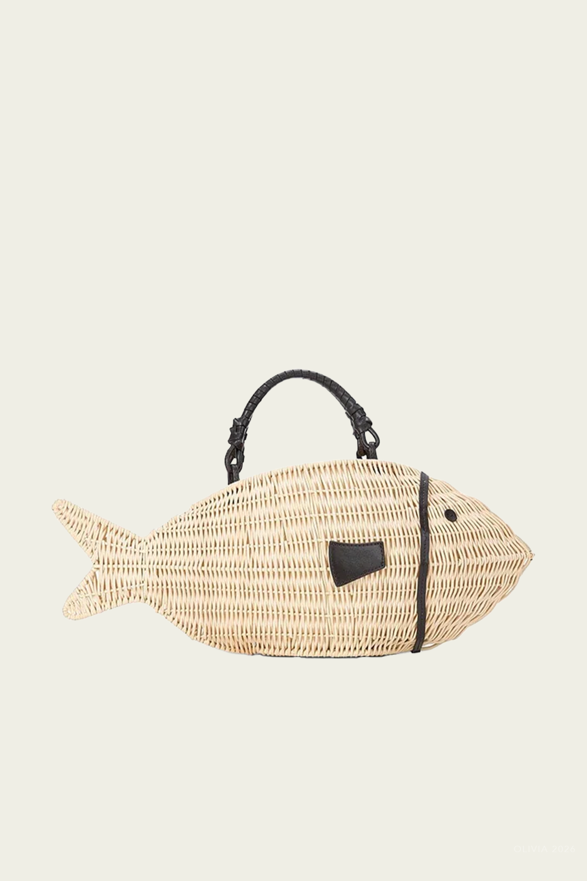 Cleo Fish Bag in Natural