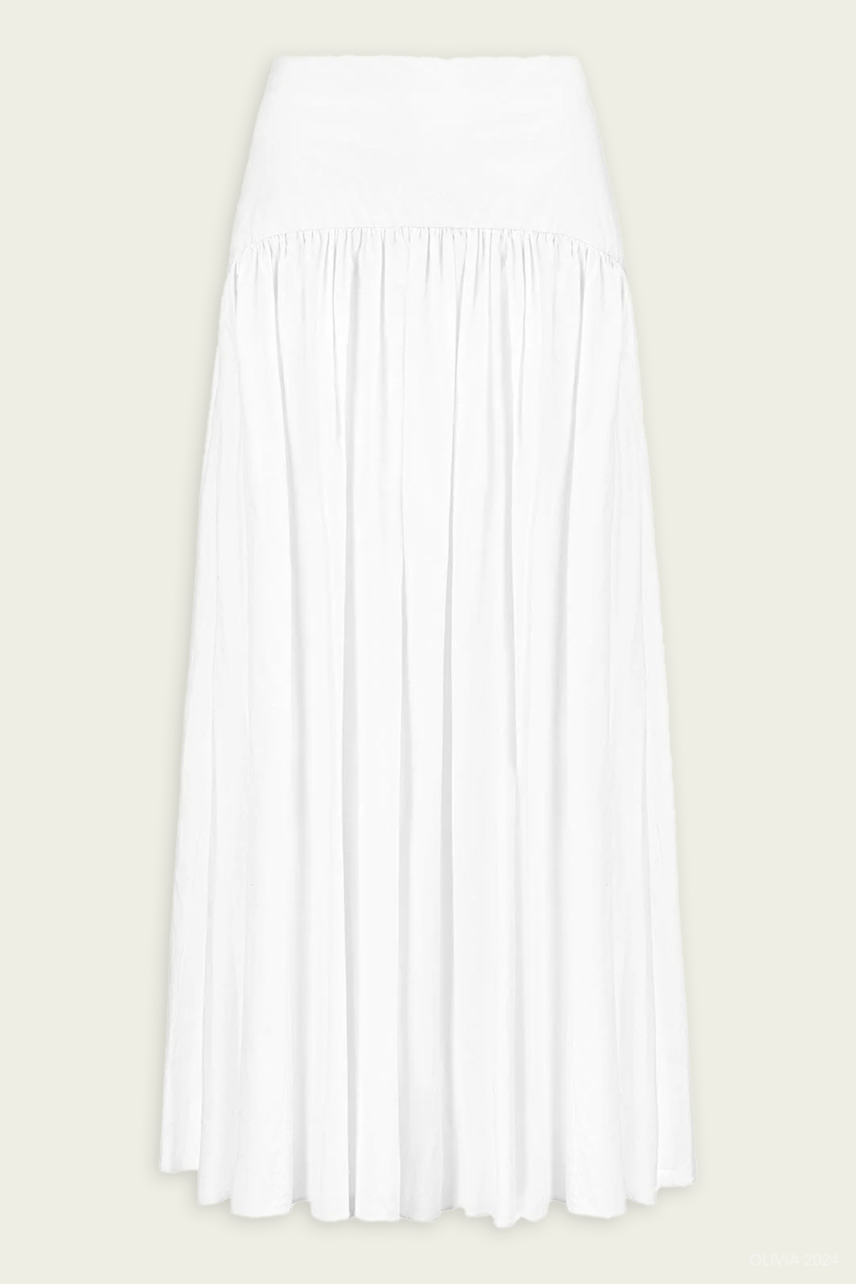 Procida Maxi Skirt in White