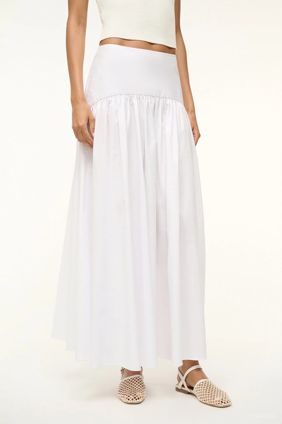 Procida Maxi Skirt in White