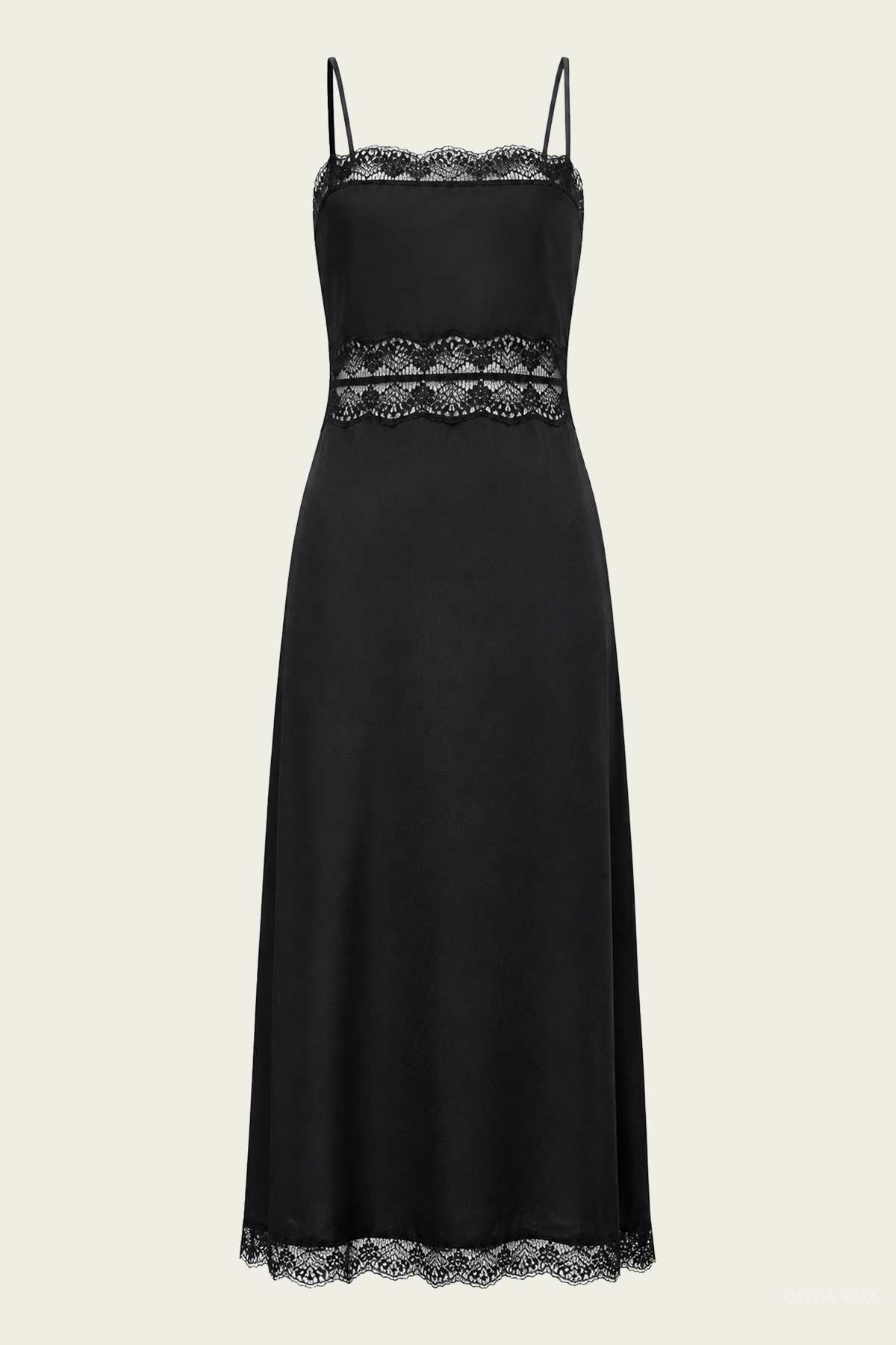 Amalina Linen Dress in Black