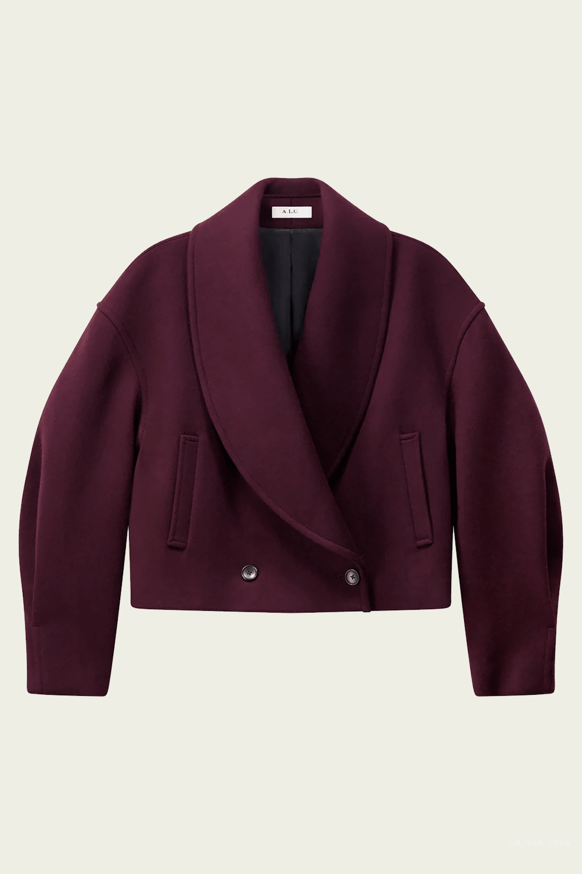 Stella Jacket in Deep Mulberry - shop-olivia.com