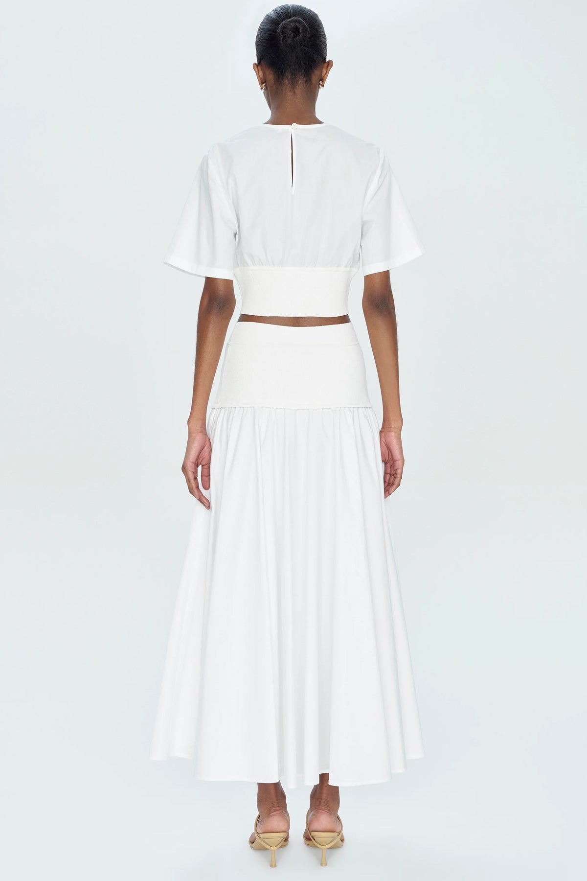 Stella Maxi Skirt in White - shop - olivia.com