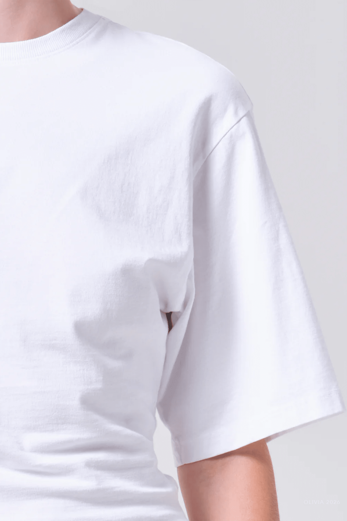 Storey Tee in White - shop - olivia.com