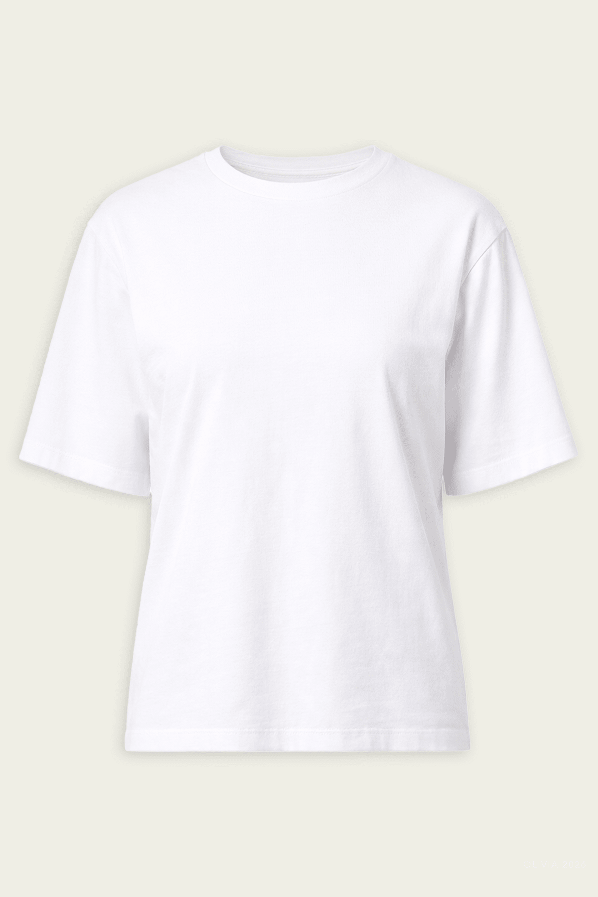 Storey Tee in White - shop - olivia.com