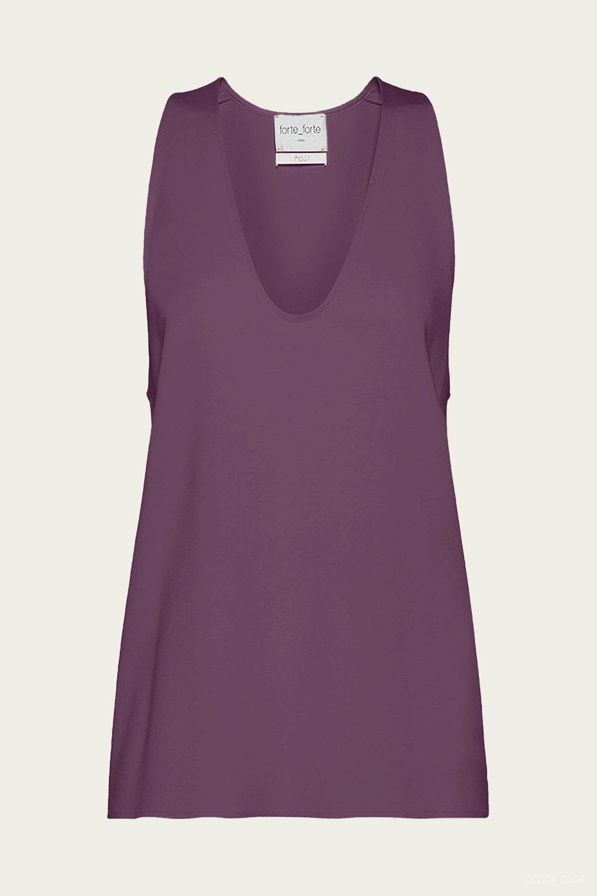 Stretch Cady Crepe Chic Top in Ruby - shop - olivia.com