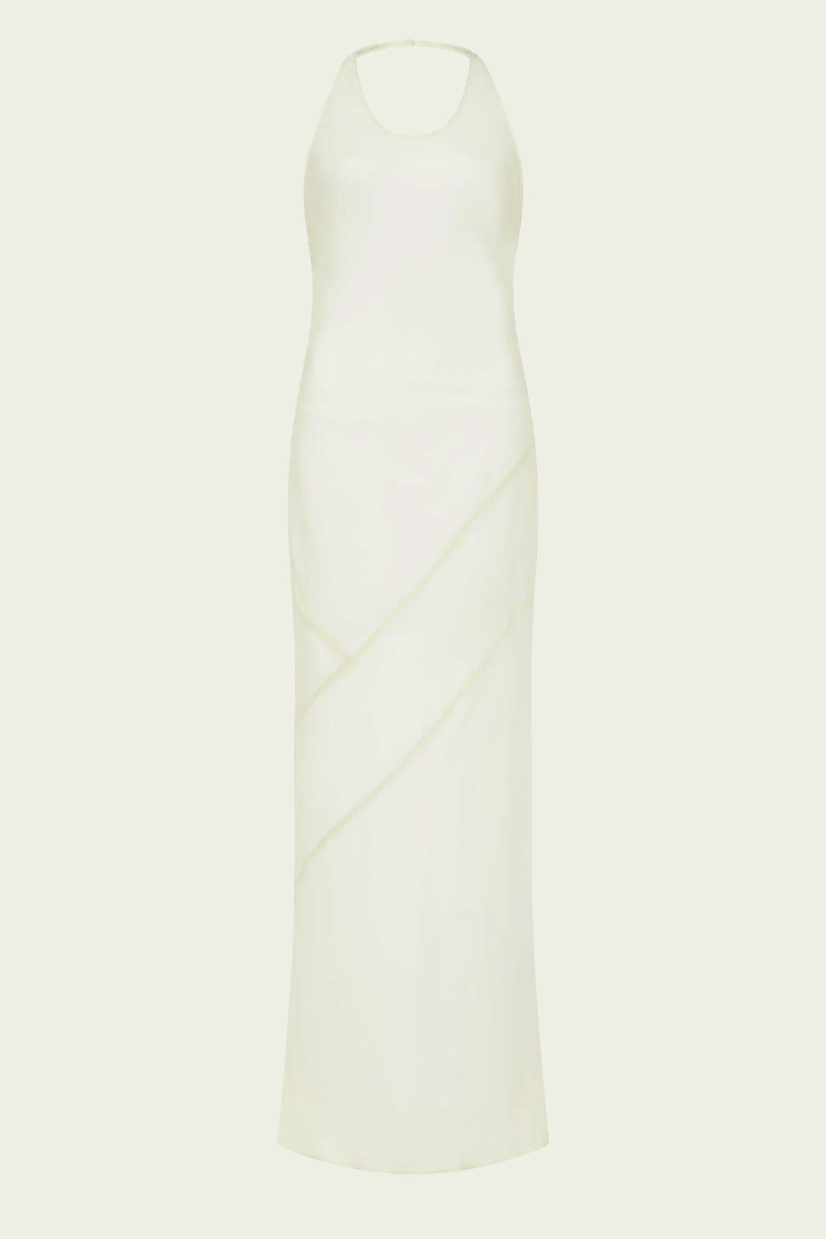 Strobe Halter Dress in Light Sage - shop - olivia.com