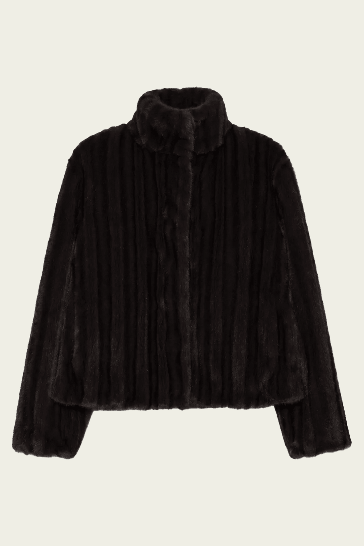 Sudie Faux Fur Jacket in Dark Chocolate - shop-olivia.com