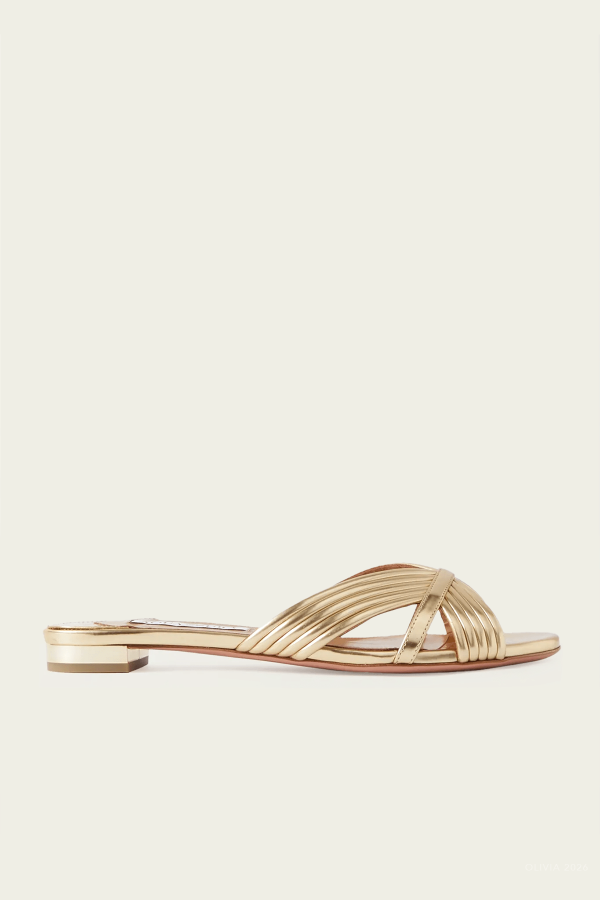 Sundance Slide in Soft Gold - shop - olivia.com