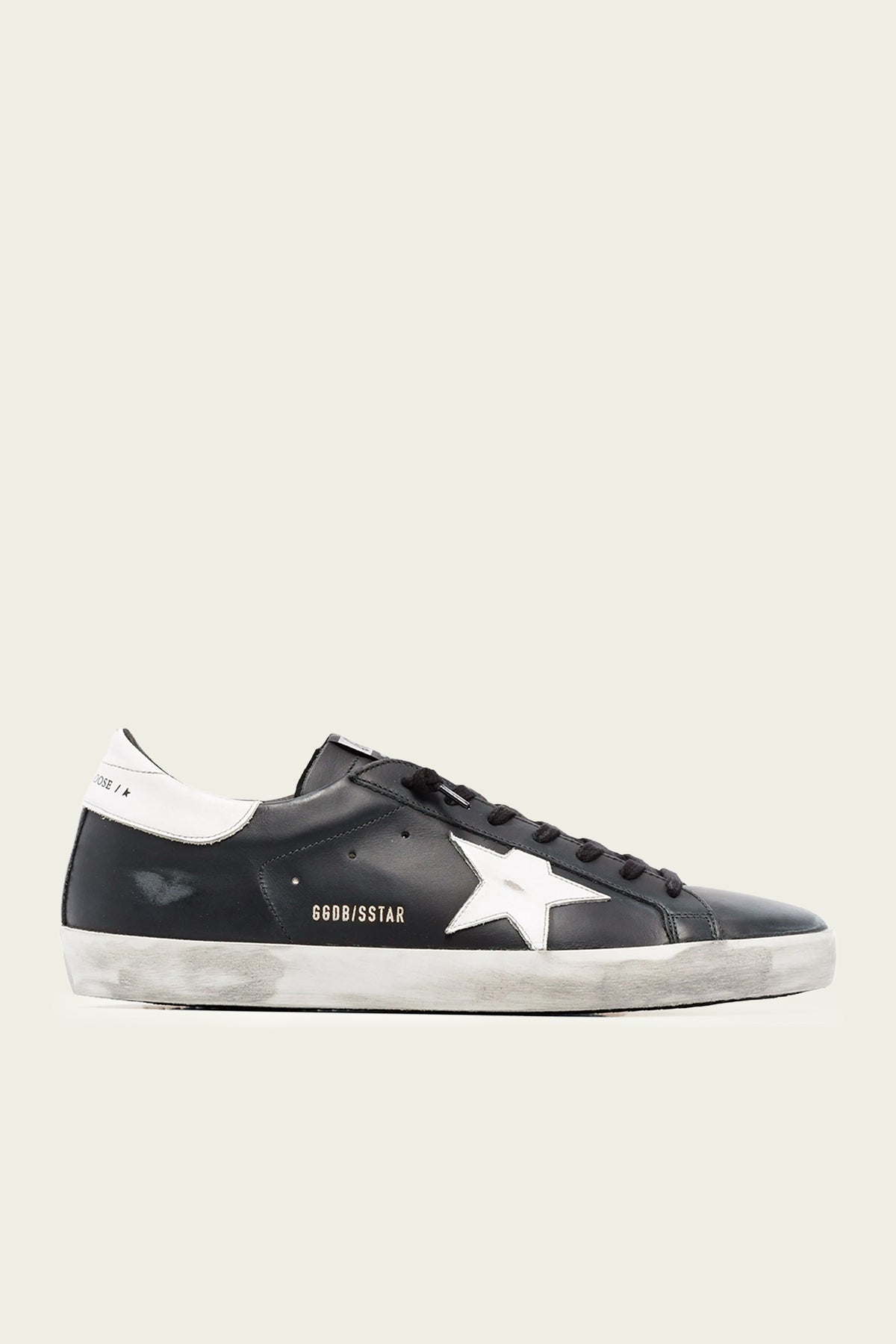 Super - Star Black Leather Men Sneaker - shop - olivia.com