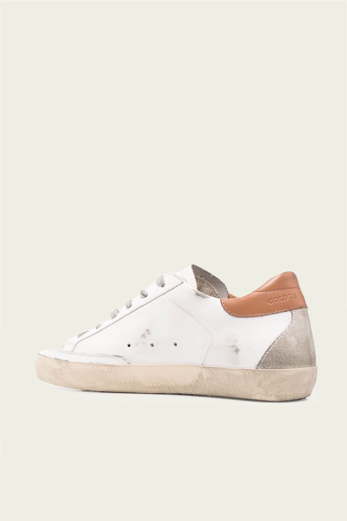 Super - Star Light Brown Toe Leather Sneaker - shop - olivia.com