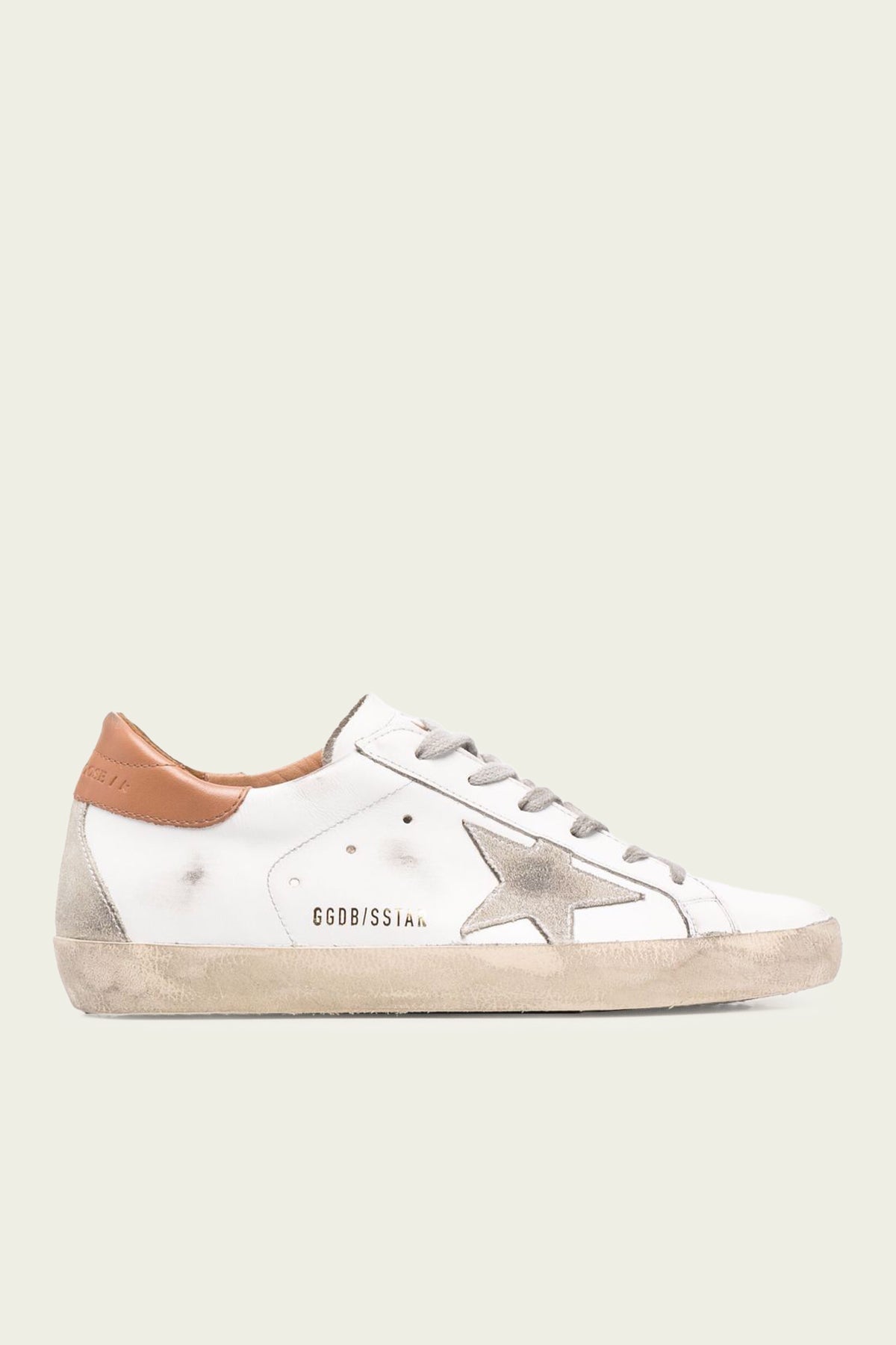 Super - Star Light Brown Toe Leather Sneaker - shop - olivia.com