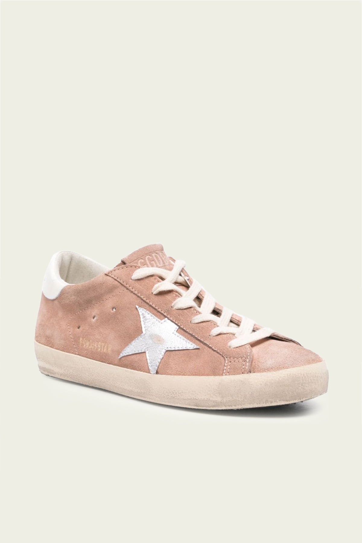 Super - Star Pink Suede Leather Sneaker - shop - olivia.com