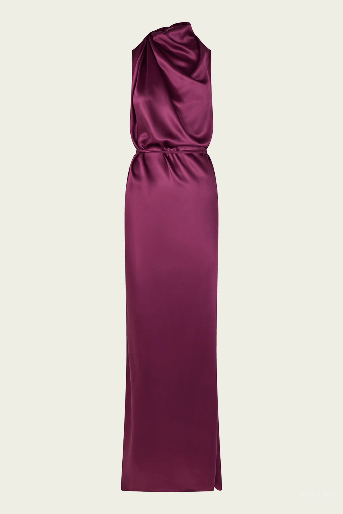 Susana Dress in Aubergine - shop-olivia.com