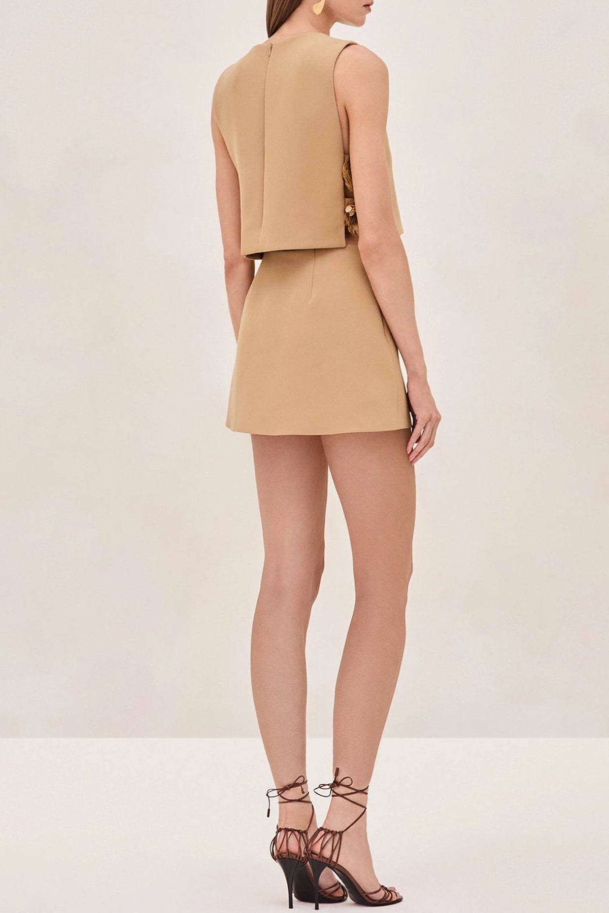 Susie Mini Skirt in Sand - shop - olivia.com