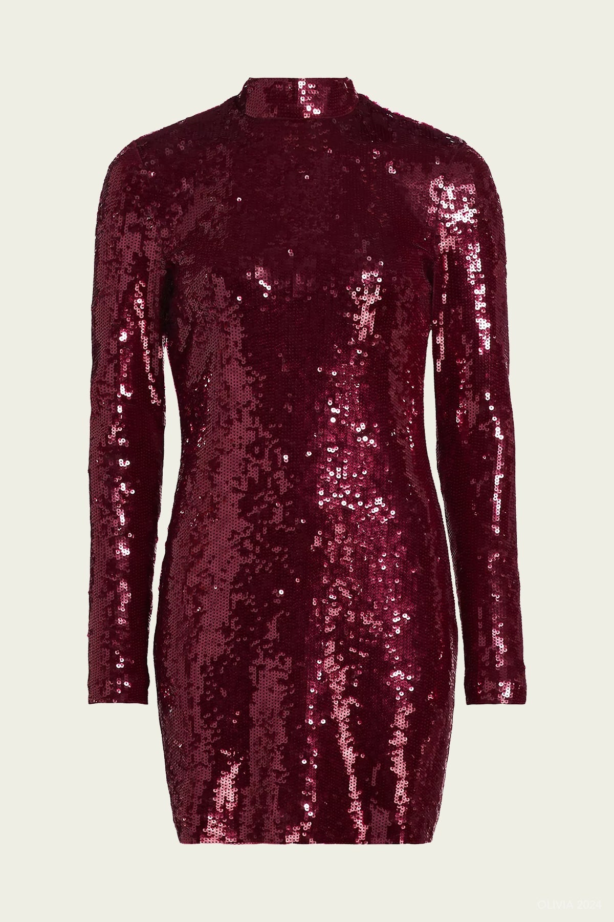 Sylee Mini Dress in Wine - shop - olivia.com