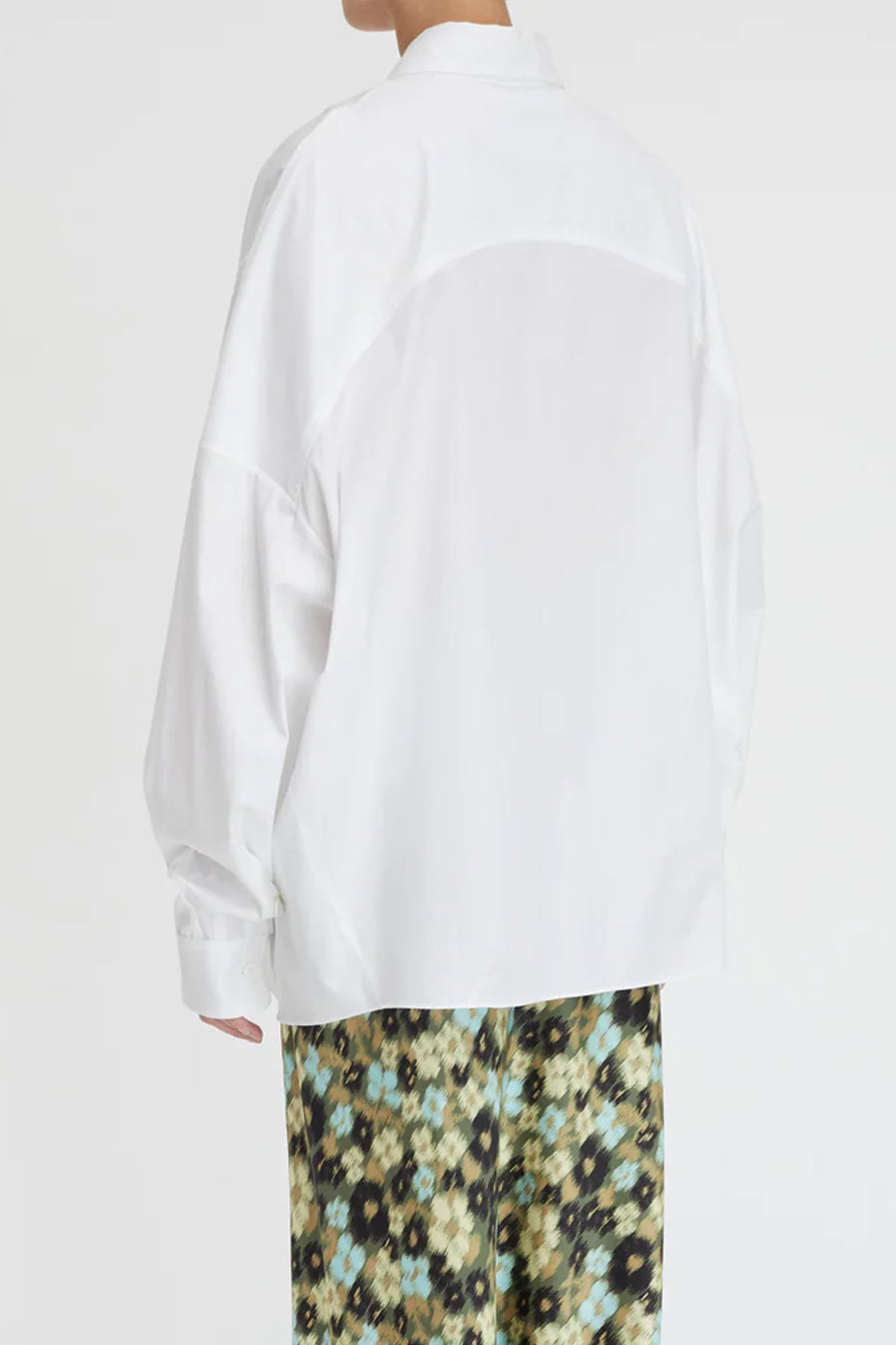 Tate Wrap Shirt in White - shop-olivia.com