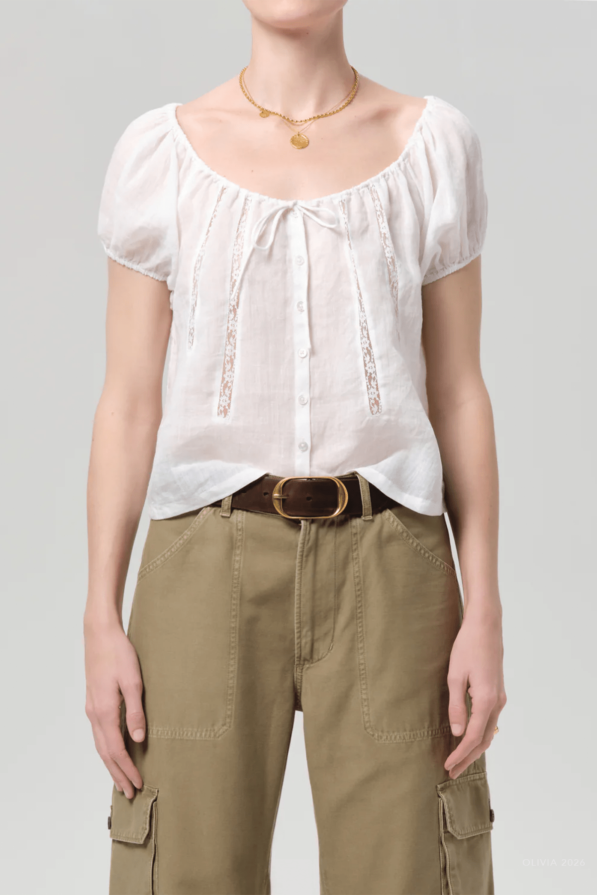 Tatev Top in White - shop - olivia.com