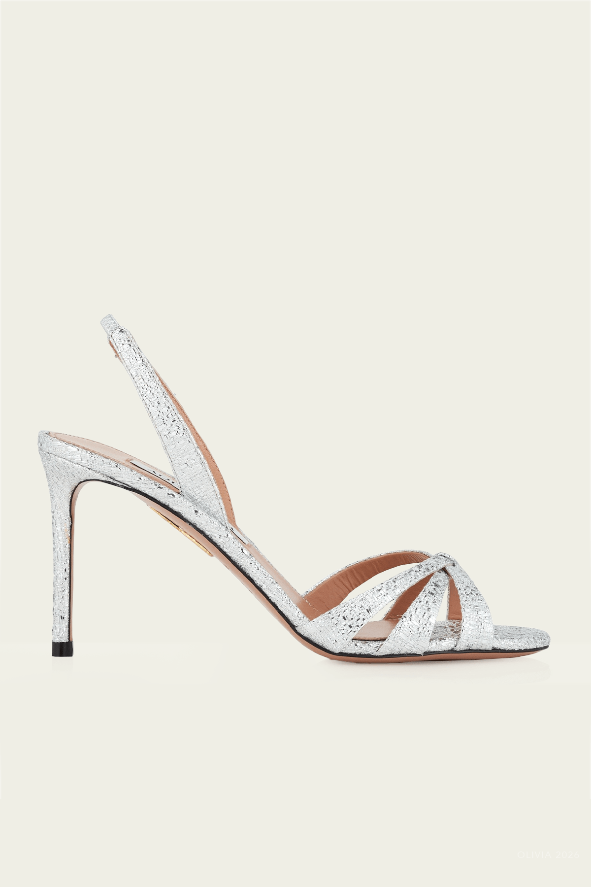 Tati Sandal 85 in Silver - shop-olivia.com