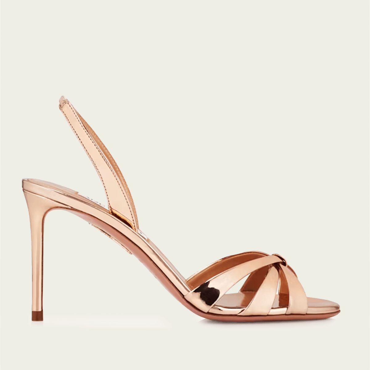 So Nude Block Sandal 85 in Black | Aquazzura
