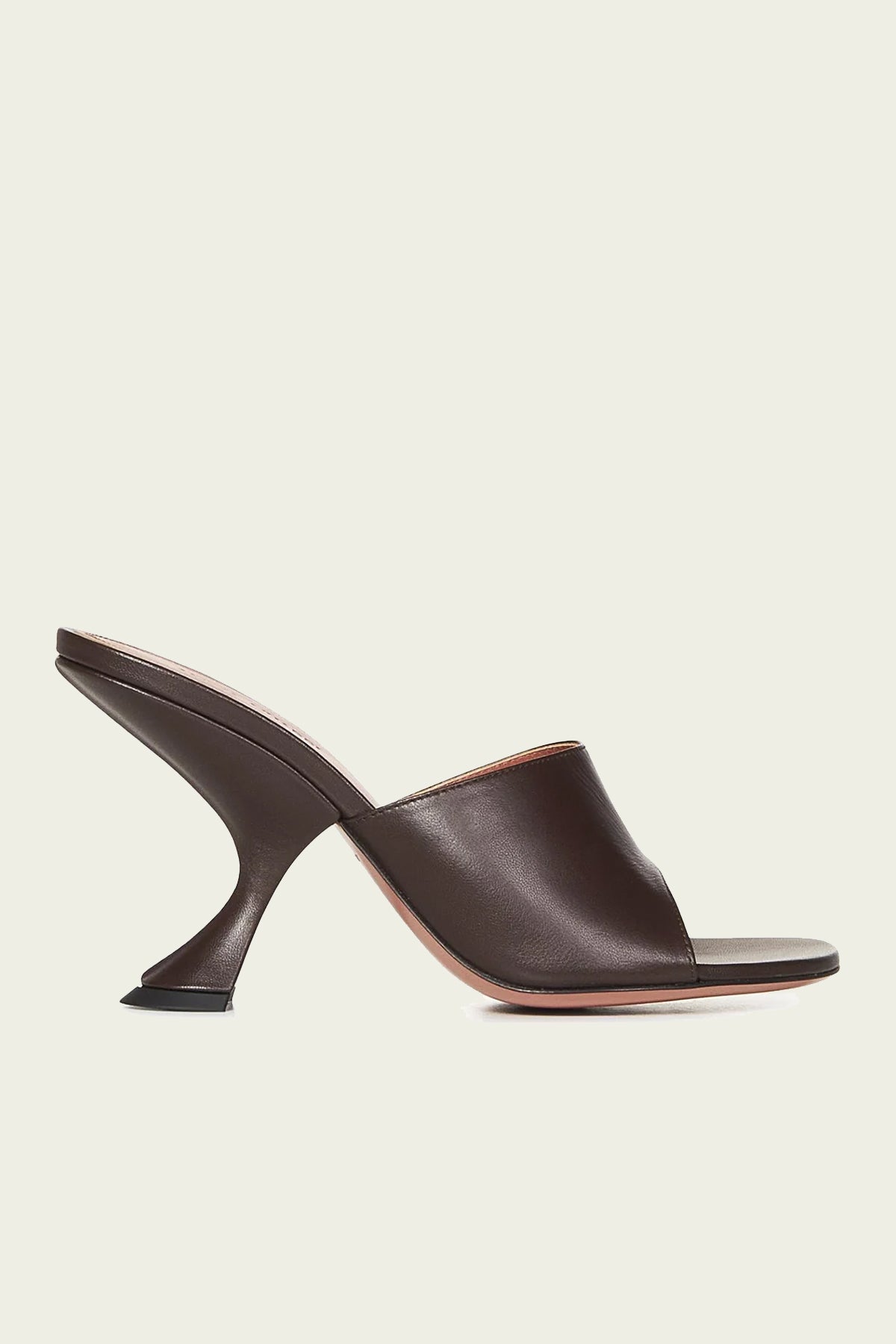 Taylor Slipper 90 in Coffee Nappa - shop - olivia.com