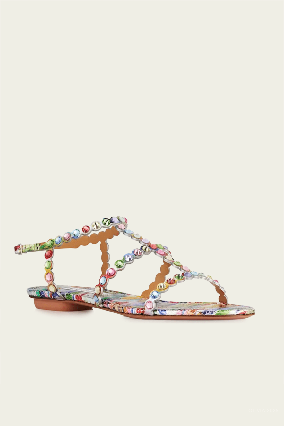 Tequila Sandal Flat in Rainbow - shop - olivia.com