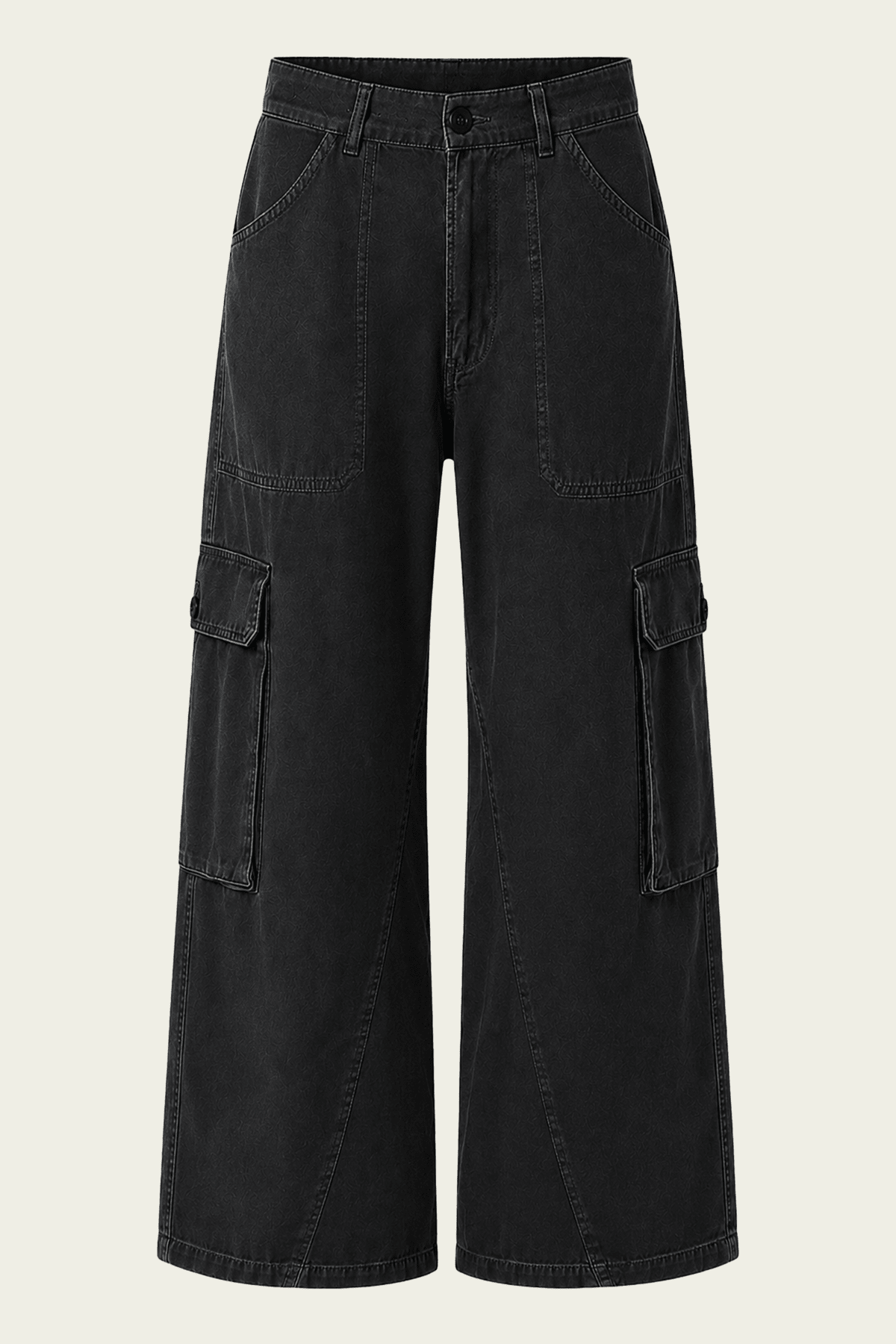 Thassos Twisted Seam Utility Pant in Washed Black - shop-olivia.com