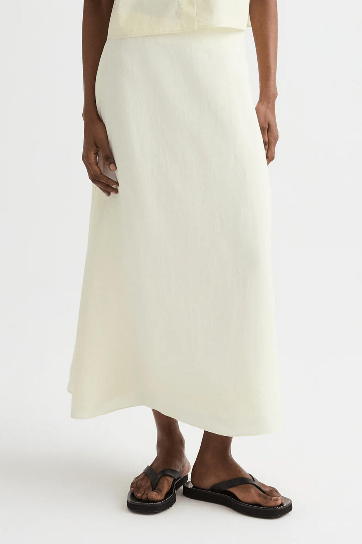 The A - Line Skirt in Glass Green - shop - olivia.com