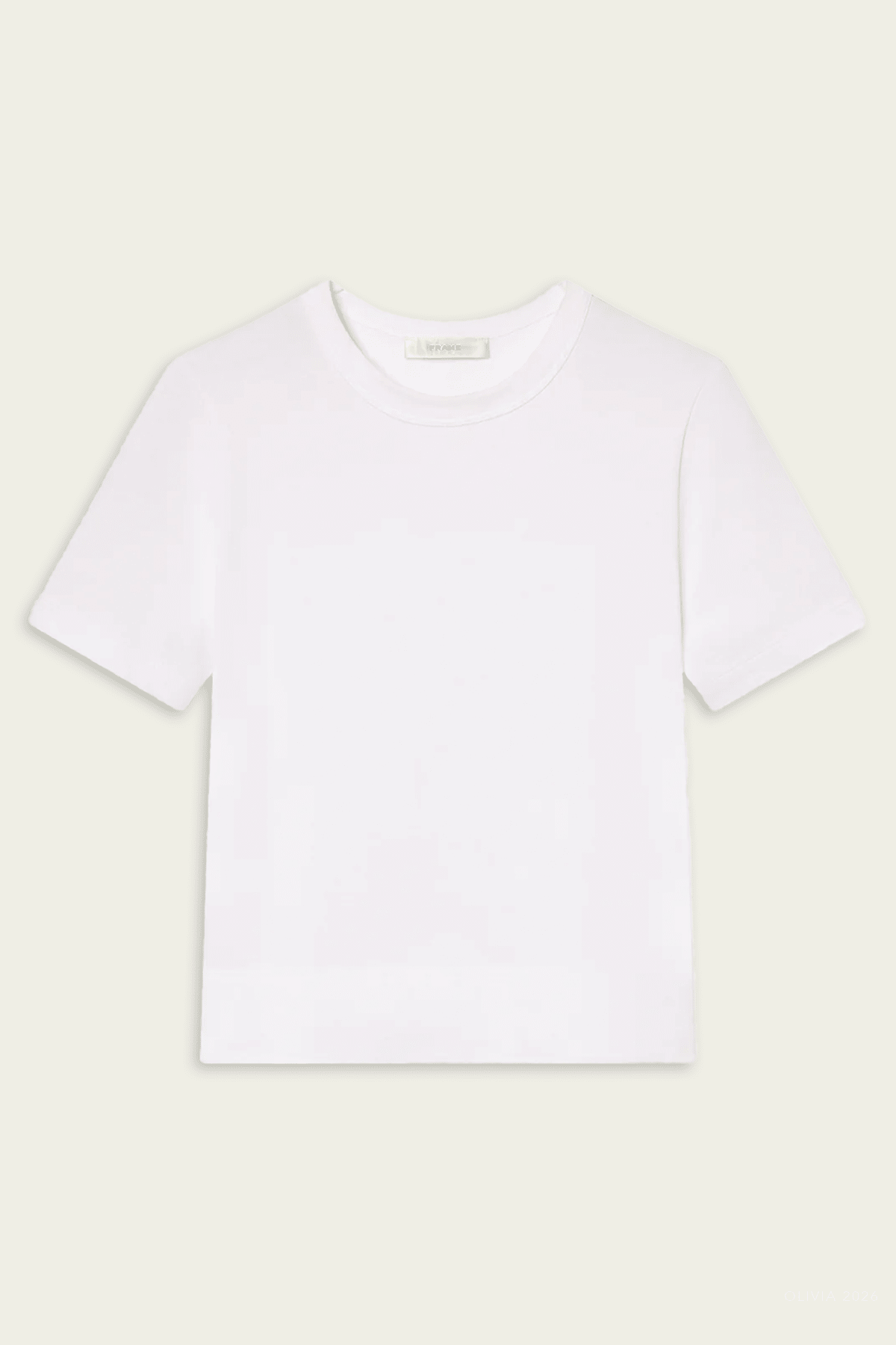 The Boxy Tee in White - shop - olivia.com