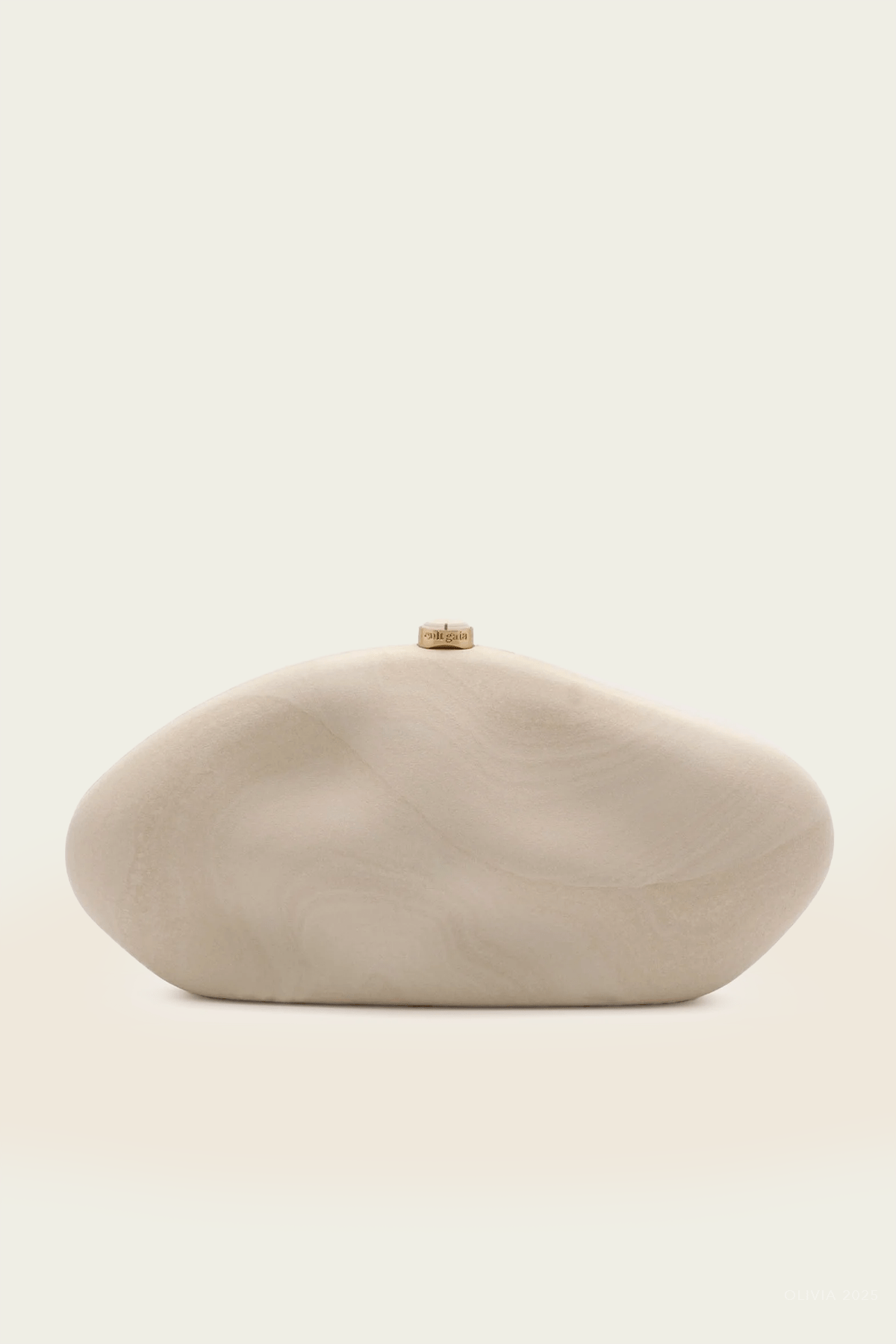 The Caldera Clutch in Travertine - shop - olivia.com