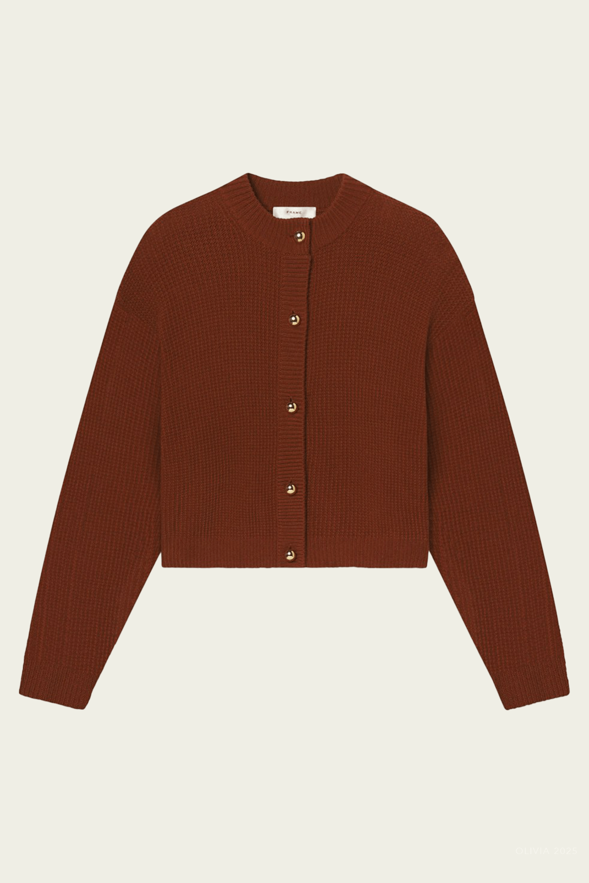 The Femme Cardi in Rust - shop - olivia.com