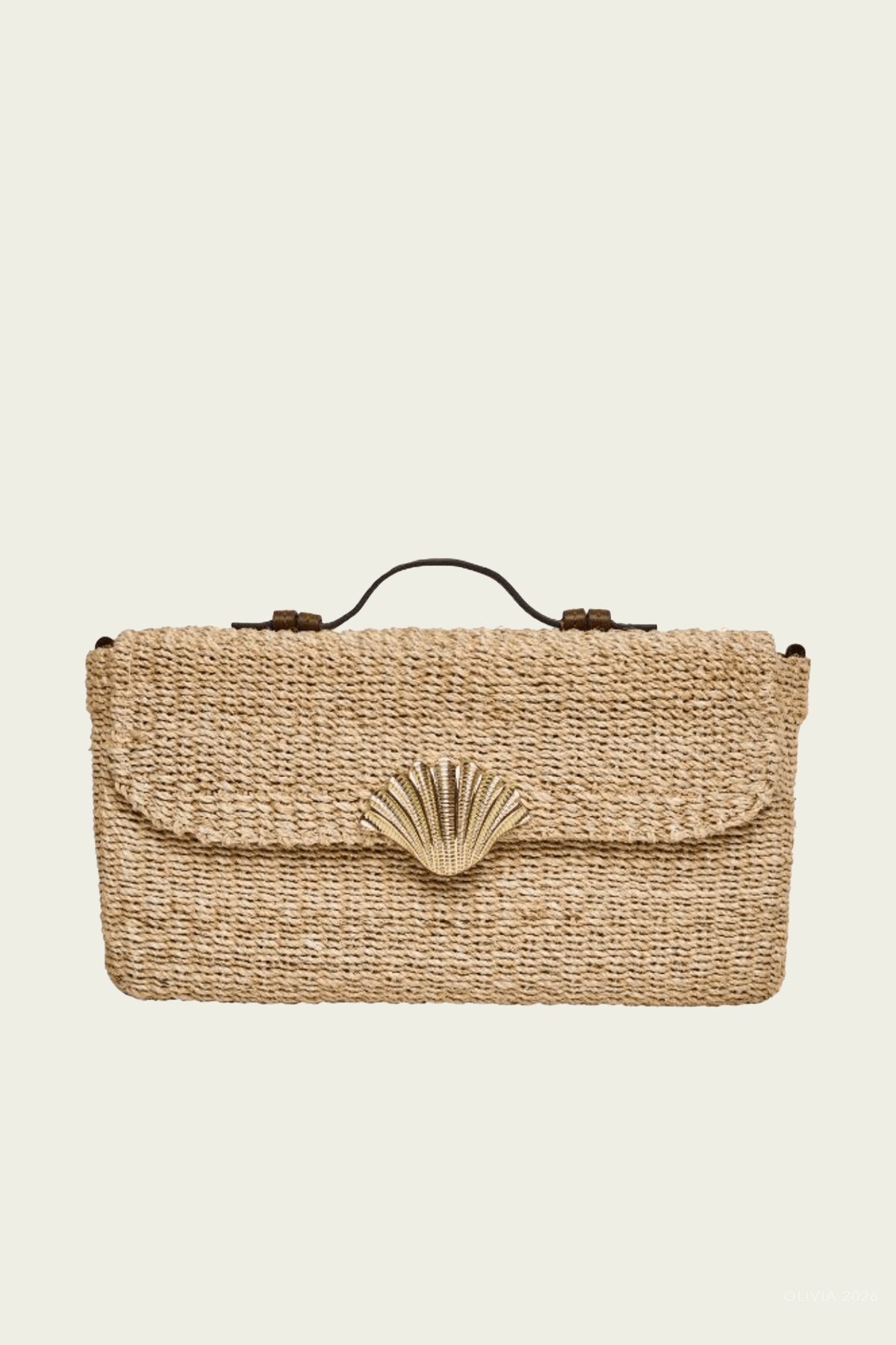 The Harper Clutch in Natural - shop - olivia.com