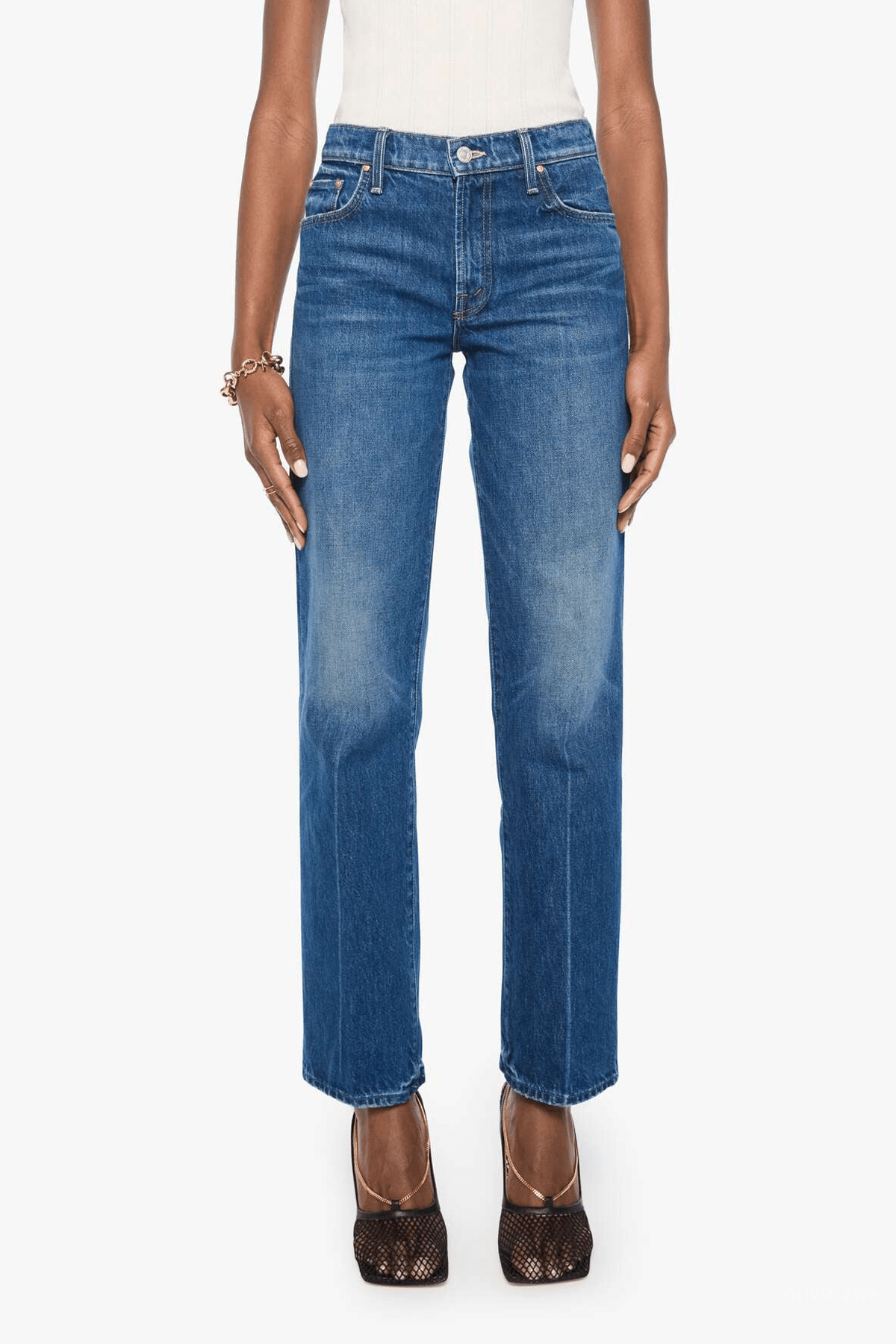 The Mid Rise Rambler Skimp Jean in Call Me Wild - shop-olivia.com