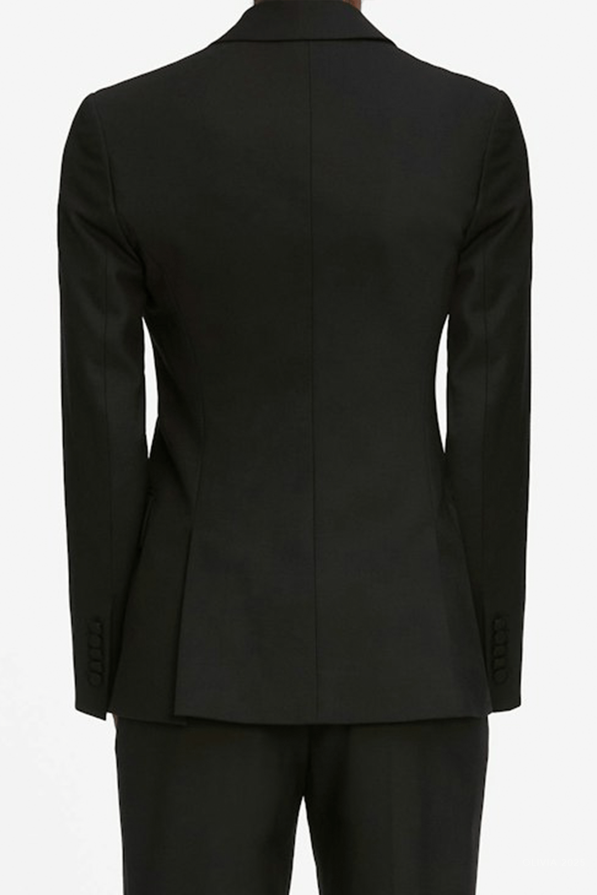 The Peak Lapel Blazer in Black - shop - olivia.com