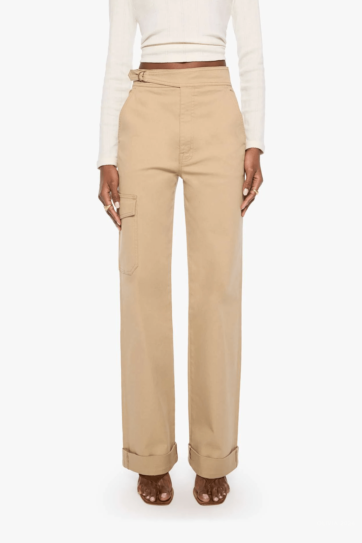 The Prep Tune Up Cargo Sneak Cuff in Khaki - shop-olivia.com