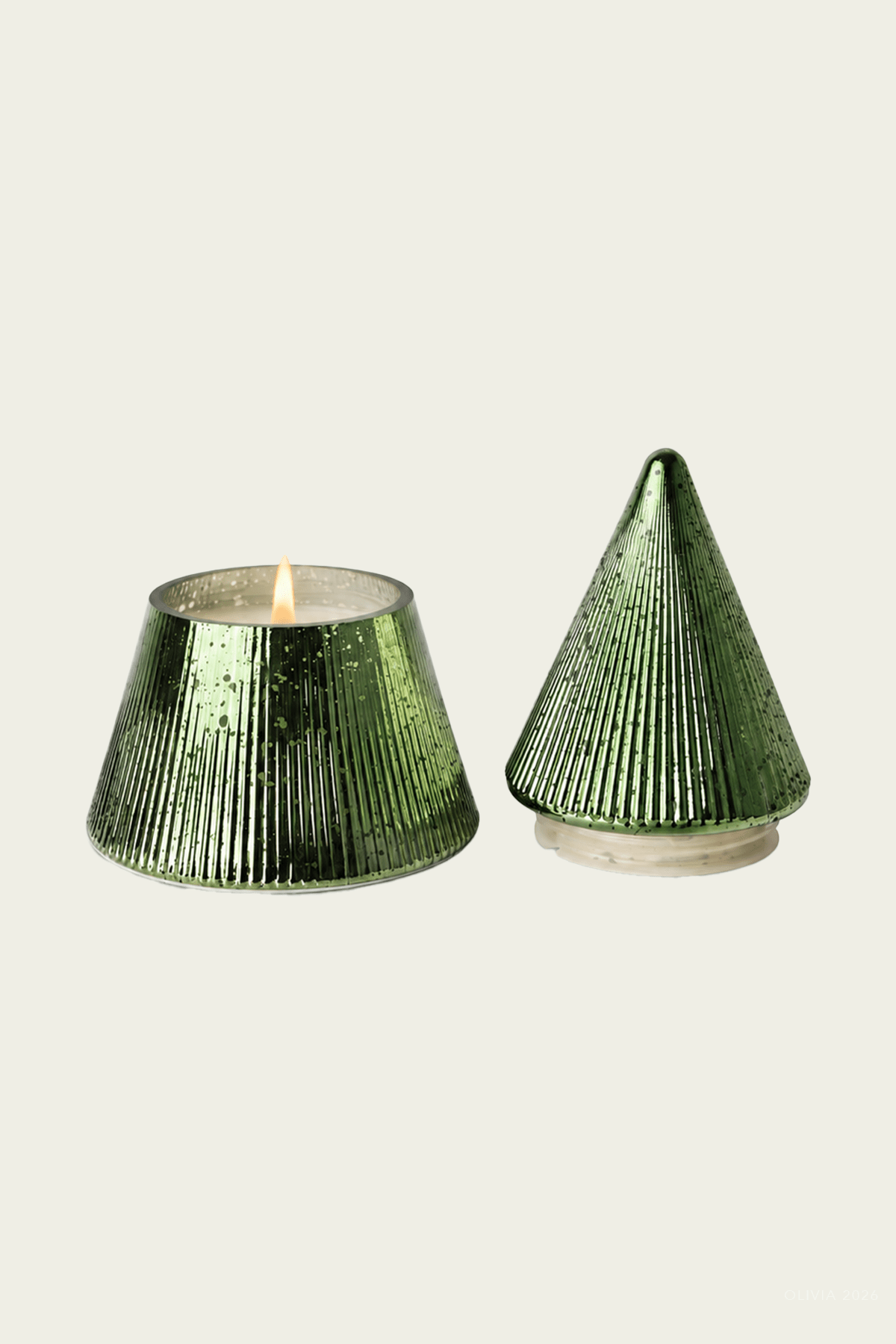 The Smell of Tree - Plaid Tree Glass Candle - shop-olivia.com