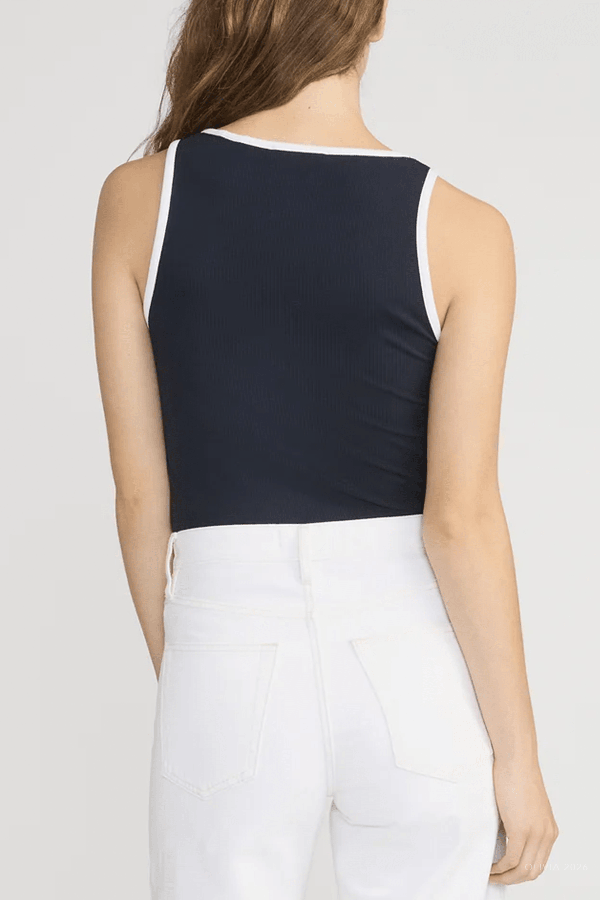 The Sporty Tank in Navy - shop - olivia.com